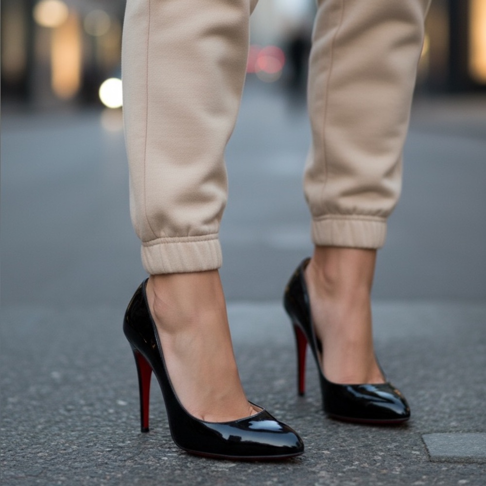 Christian Louboutin Patent Black Pumps 8.5 Box Included - Picture 2 of 9